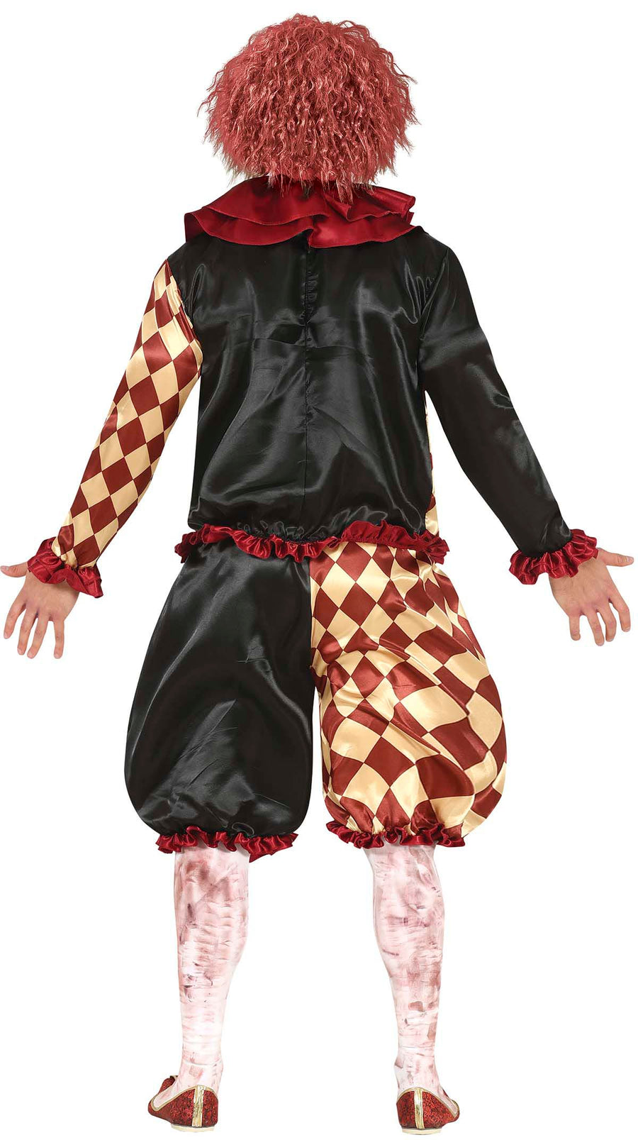 GP79494 – Clown Halloween Kostüm Gruselfigur Rot – Größe: 48 - 50 (M) – Farbe: Grau, Ansicht 2