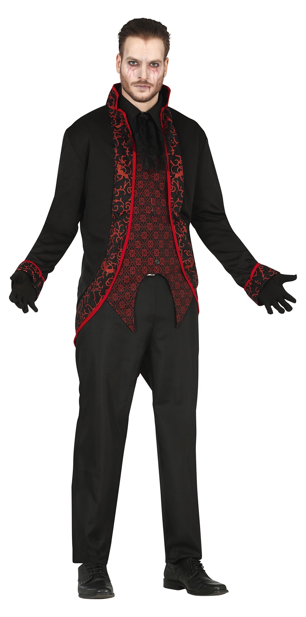 GP79496 – Vampir Kostüm Für Erwachsene Elegantes Design – Größe: 48 - 50 (M) – Farbe: Schwarz