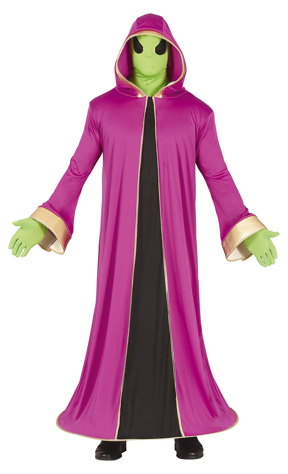 GP79503 – Alien Für Halloween Grusel Event – Größe: 48 - 50 (M) – Farbe: Lila