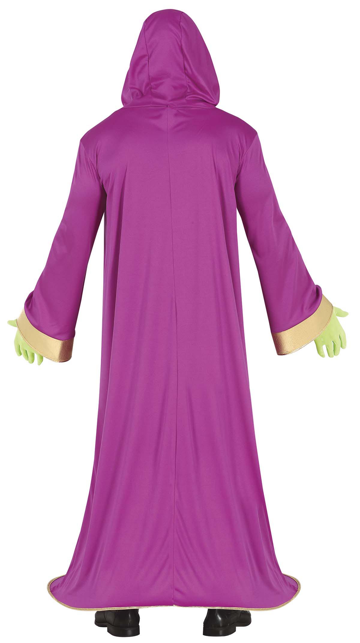GP79503 – Alien Für Halloween Grusel Event – Größe: 48 - 50 (M) – Farbe: Lila