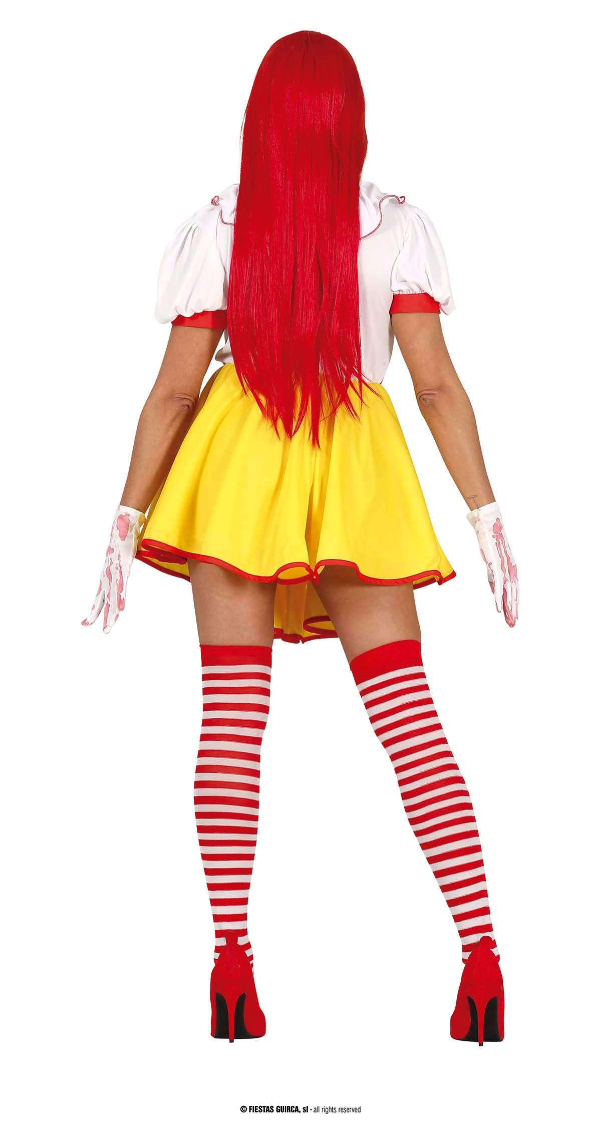 GP79508 – Clown Schreckgespenst Halloween Horrorkostüm – Größe: 38 - 40 (M) – Farbe: Gelb