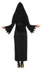 GP79510 – Halloween Priesterin Gewand Kapuze – Größe: 38 - 40 (M) – Farbe: Schwarz