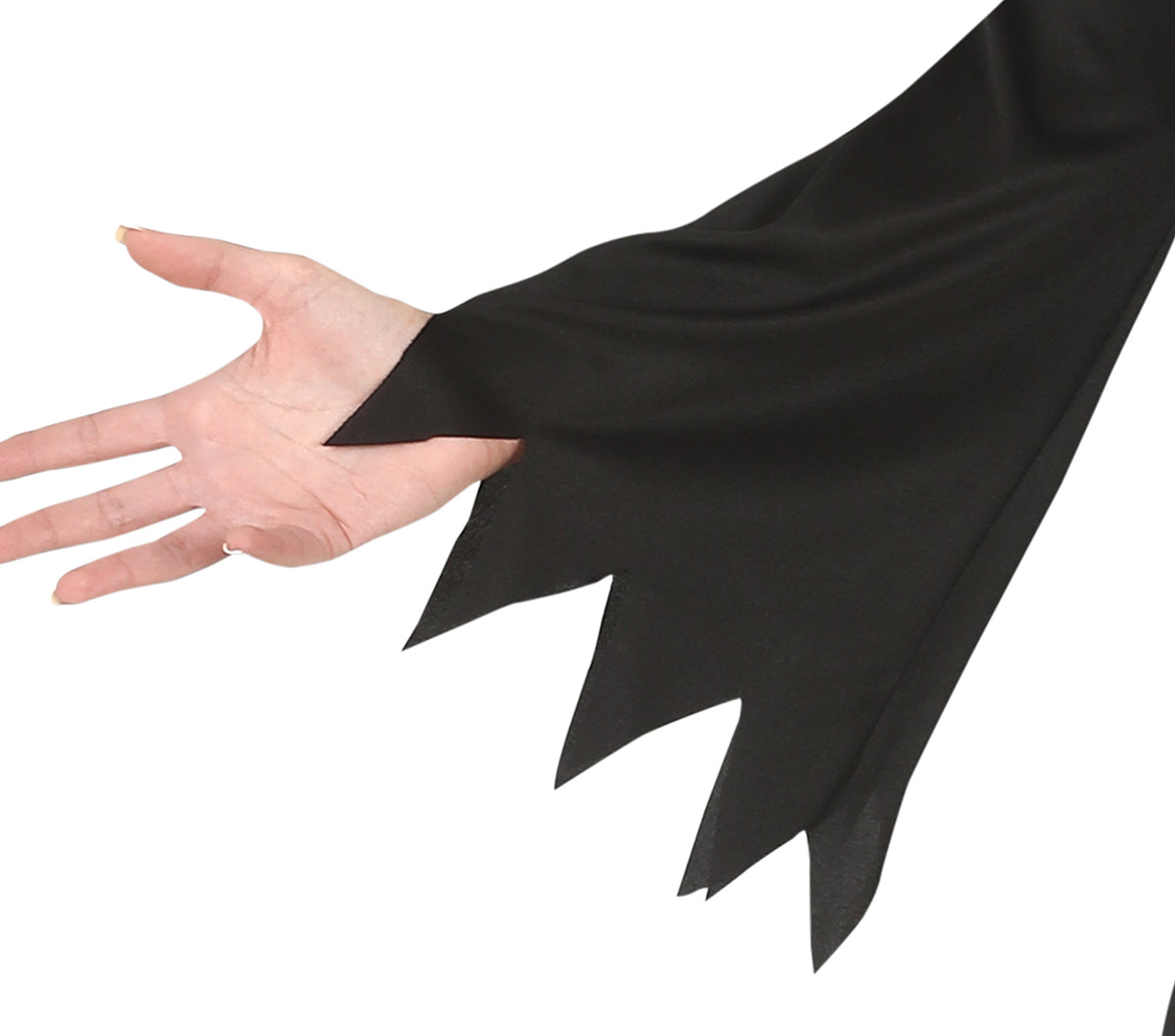 GP79510 – Halloween Priesterin Gewand Kapuze – Größe: 42 - 44 (L) – Farbe: Schwarz