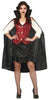 GP79512 – Vampir Halloween Kostüm Dunkler Umhang – Größe: 36 - 38 (S) – Farbe: Schwarz