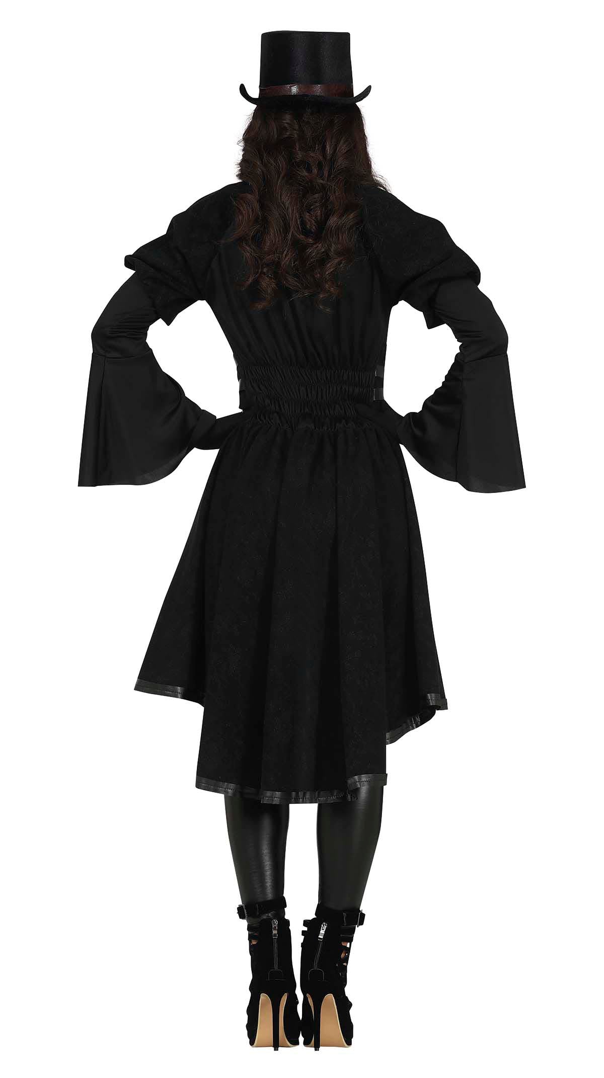 GP79516 – Halloween Zauberhafte Gothic Tunika – Größe: 38 - 40 (M) – Farbe: Schwarz