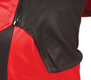 Harlekin Bösewicht Kostüm Rot Schwarz Jumpsuit, Bild 9