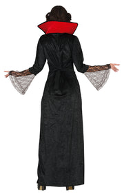 Vampir Königin Kleid Schwarz Rot, Bild 2