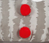 GP79539 – Clown Halloween Kostüm Grau Rüschen – Größe: 36 - 38 (S) – Farbe: Weiß