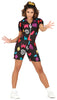 GP79542 – Filmcharakter 80s Mädchen Halloween – Größe: 38 - 40 (M) – Farbe: Schwarz