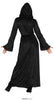 GP79551 – Halloween Hexenkleid Mit Kapuze – Größe: 38 - 40 (M) – Farbe: Rot