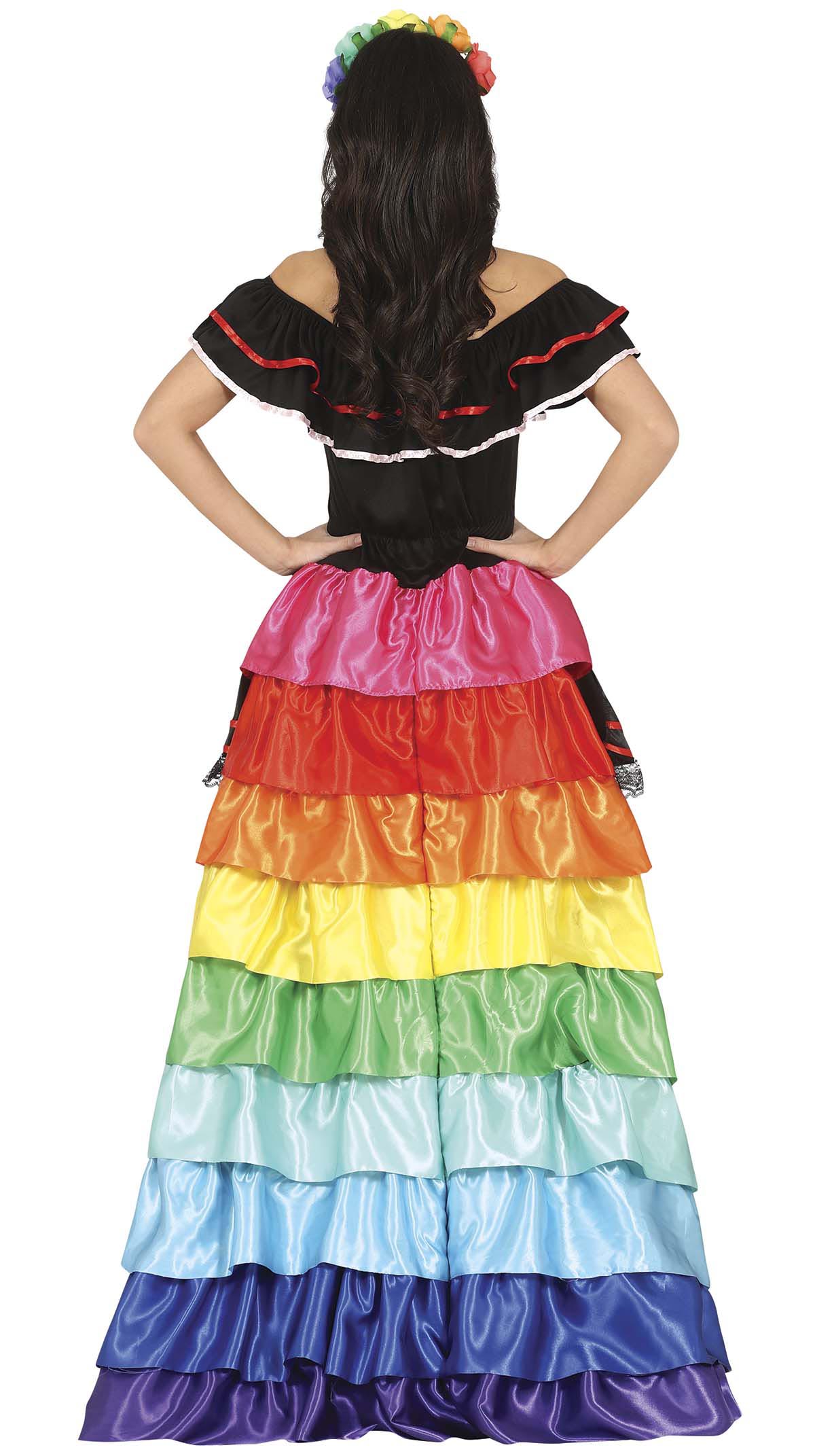 GP79553 – Knochentänzer Festival Kostüm – Größe: 42 - 44 (L) – Farbe: Schwarz