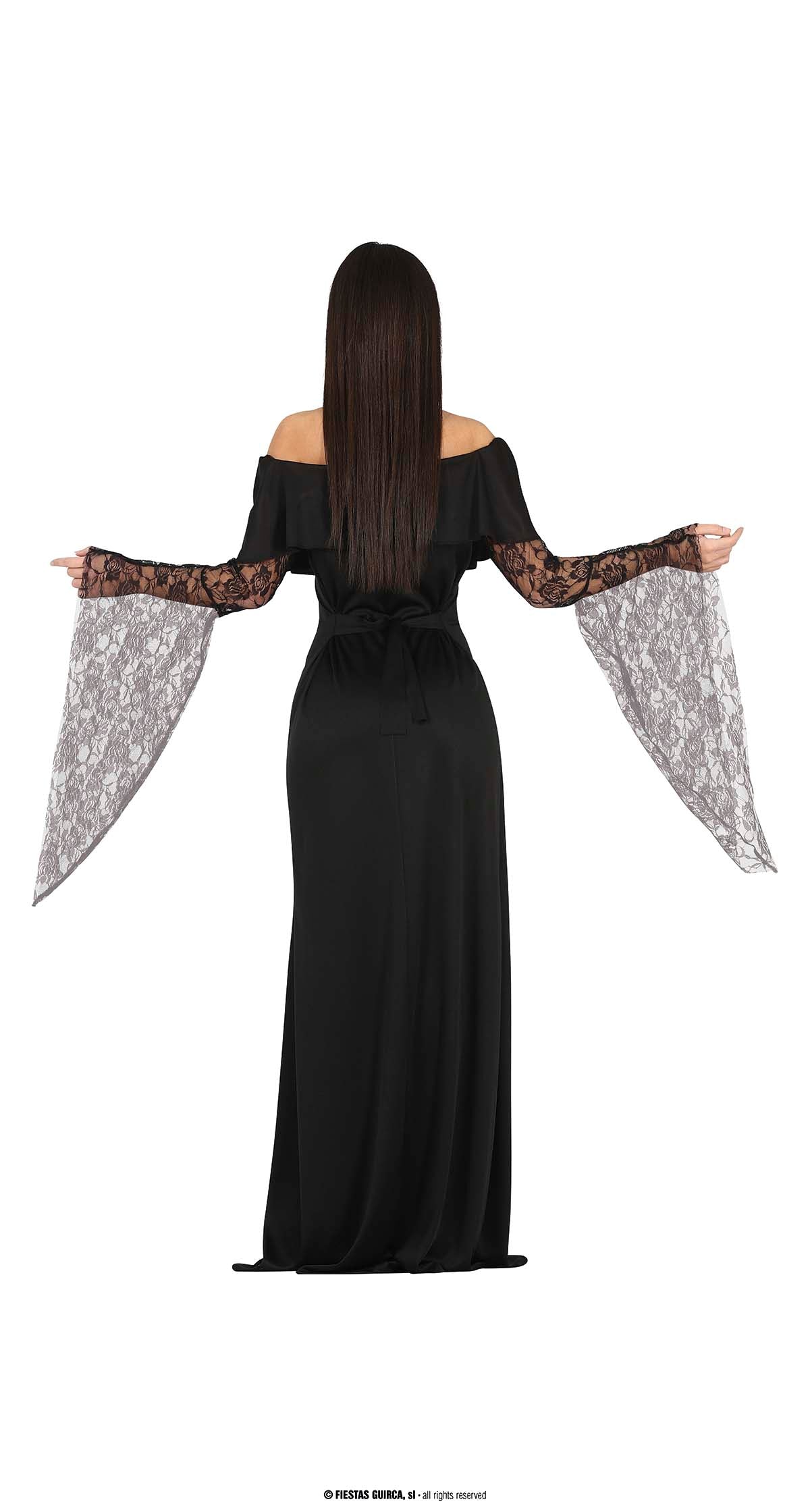 GP79556 – Halloween Hexen Königin Kleid Mit – Größe: 38 - 40 (M) – Farbe: Schwarz