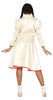 GP79561 – Halloween Puppe Grusel Kostüm Kleid – Größe: 36 - 38 (S) – Farbe: Beige