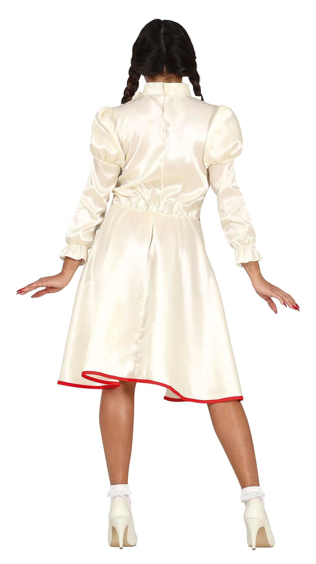 GP79561 – Halloween Puppe Grusel Kostüm Kleid – Größe: 38 - 40 (M) – Farbe: Beige
