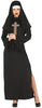 GP79564 – Halloween Nonne Kostüm Sünde Dunkler – Größe: 38 - 40 (M) – Farbe: Schwarz