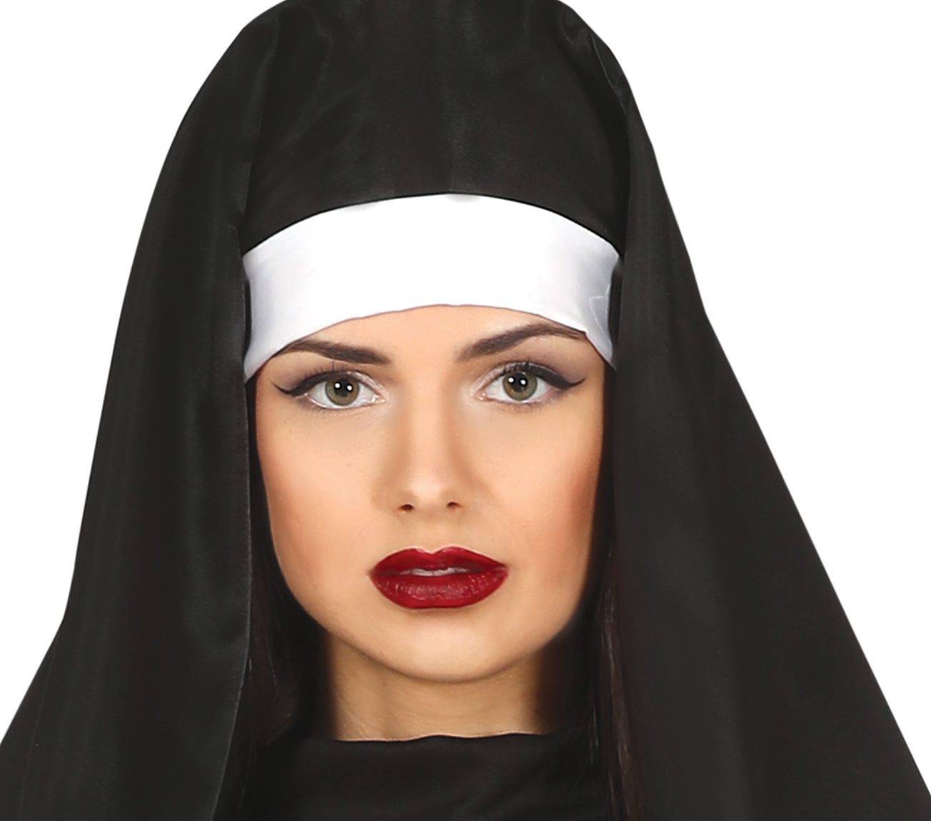 GP79564 – Halloween Nonne Kostüm Sünde Dunkler – Größe: 38 - 40 (M) – Farbe: Schwarz