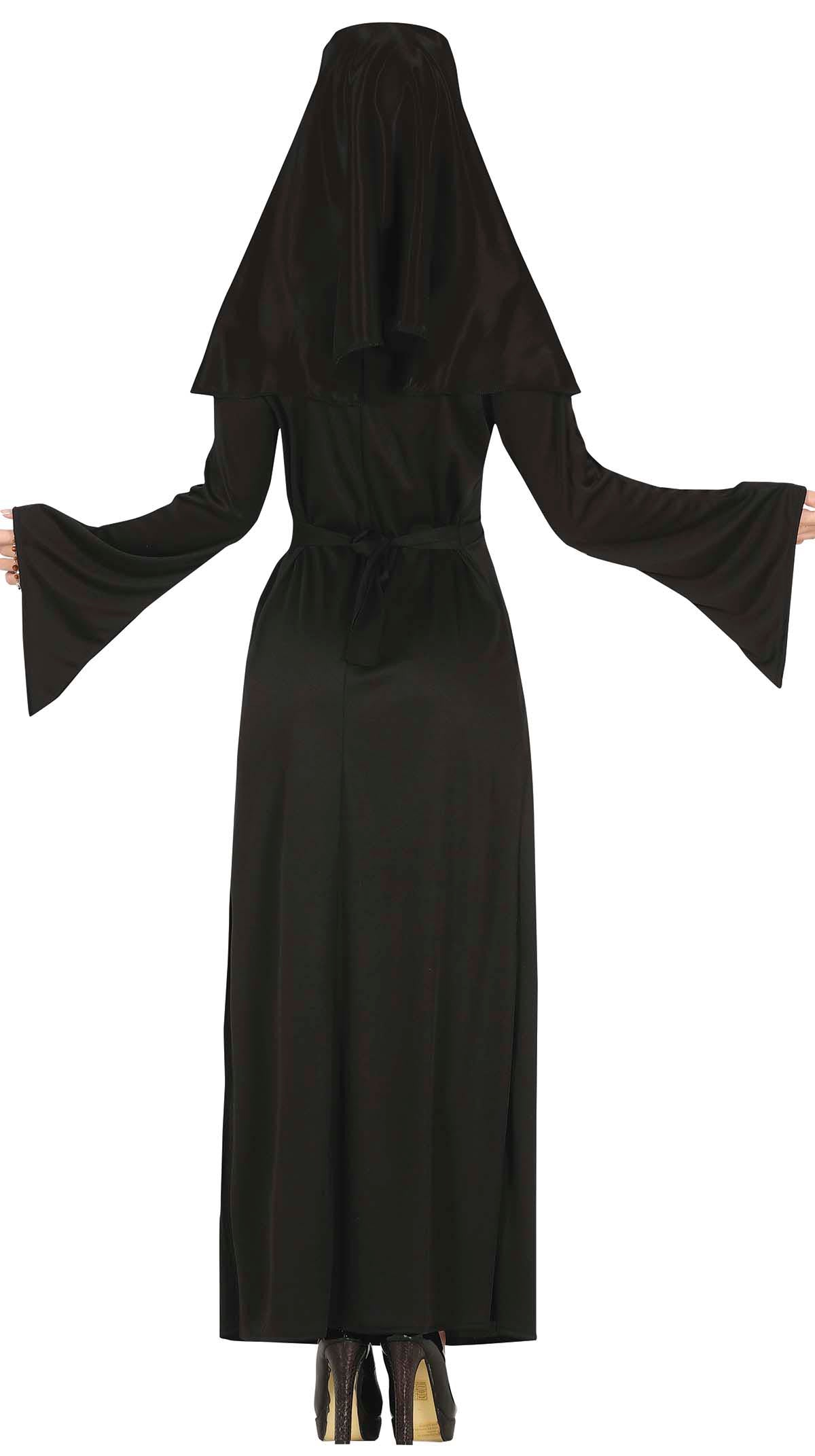 GP79564 – Halloween Nonne Kostüm Sünde Dunkler – Größe: 42 - 44 (L) – Farbe: Schwarz