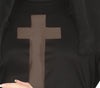 GP79564 – Halloween Nonne Kostüm Sünde Dunkler – Größe: 42 - 44 (L) – Farbe: Schwarz