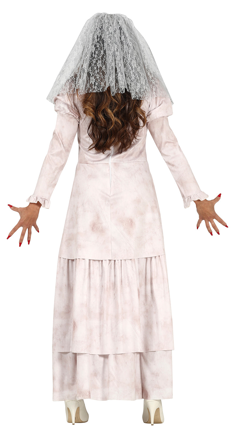 GP79575 – Gespenst Braut Halloween Kostüm Spuk – Größe: 38 - 40 (M) – Farbe: Weiß
