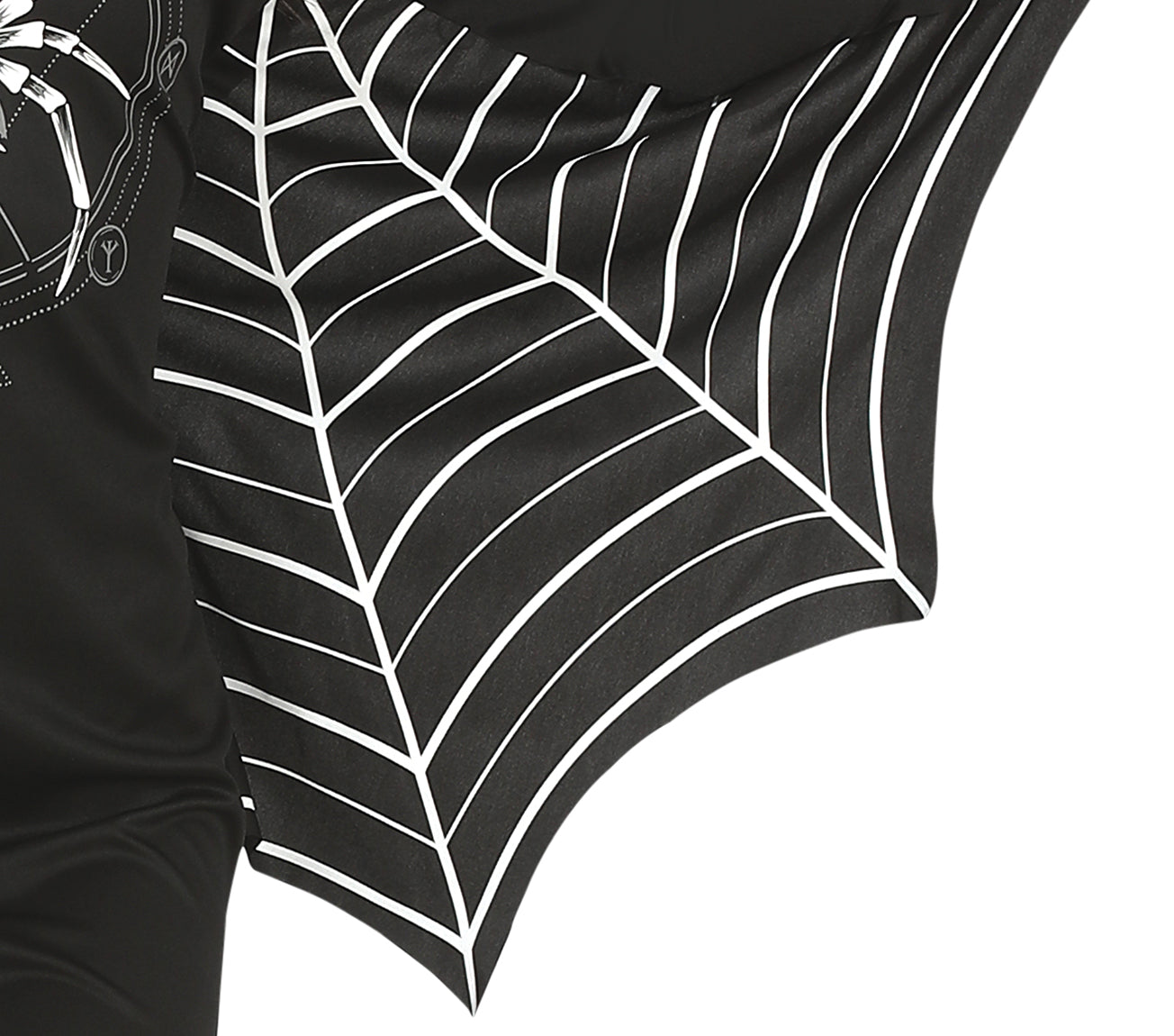 GP79586 – Halloween Spinnenkleid Schauriges Design – Größe: 42 - 44 (L) – Farbe: Schwarz
