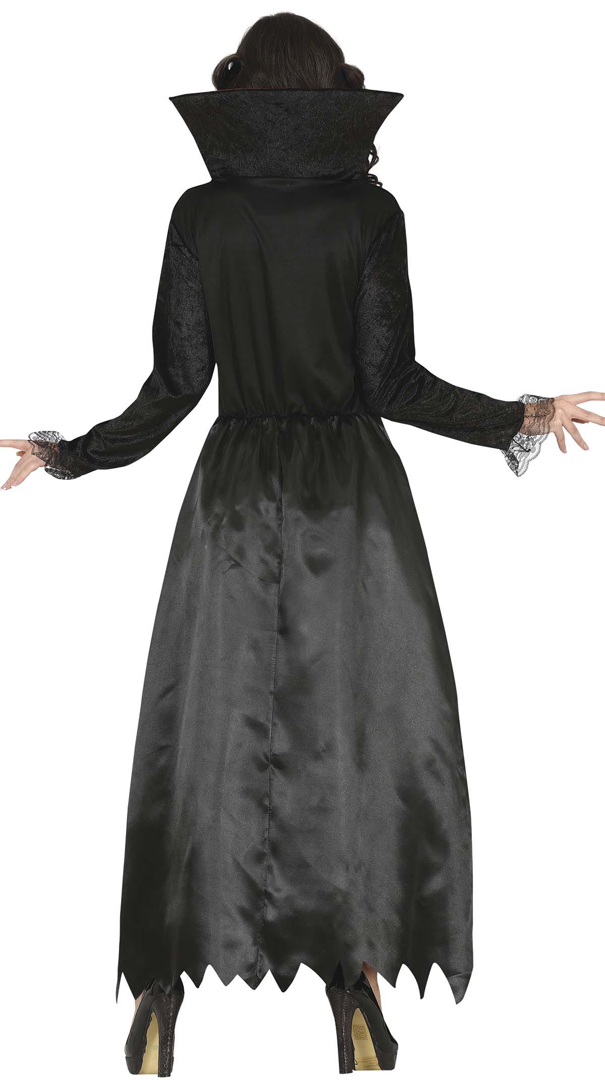 GP79589 – Vampir Halloween Kleid – Größe: 42 - 44 (L) – Farbe: Schwarz