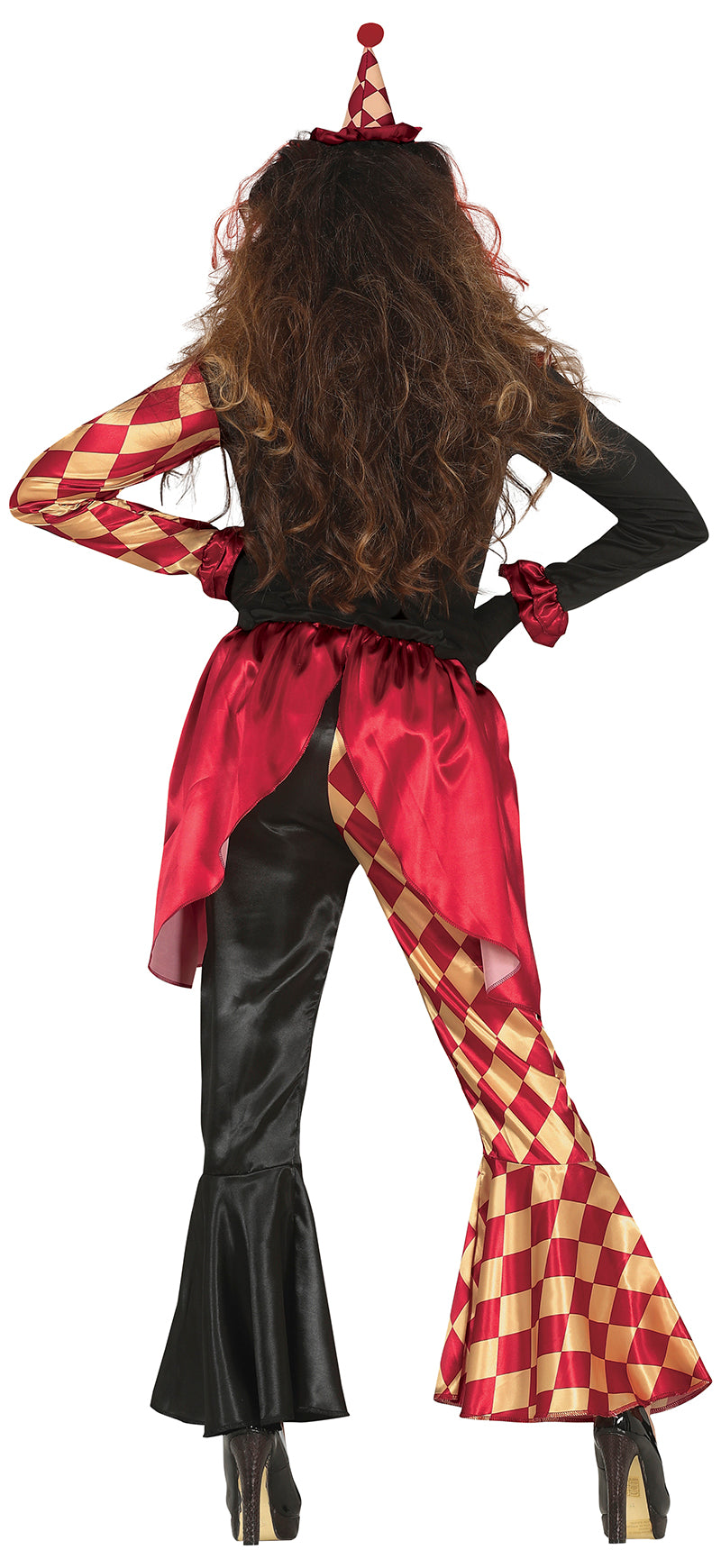 GP79595 – Clown Halloween Kostüm Grusel – Größe: 36 - 38 (S) – Farbe: Grau