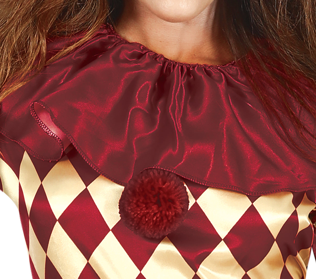 GP79595 – Clown Halloween Kostüm Grusel – Größe: 36 - 38 (S) – Farbe: Grau