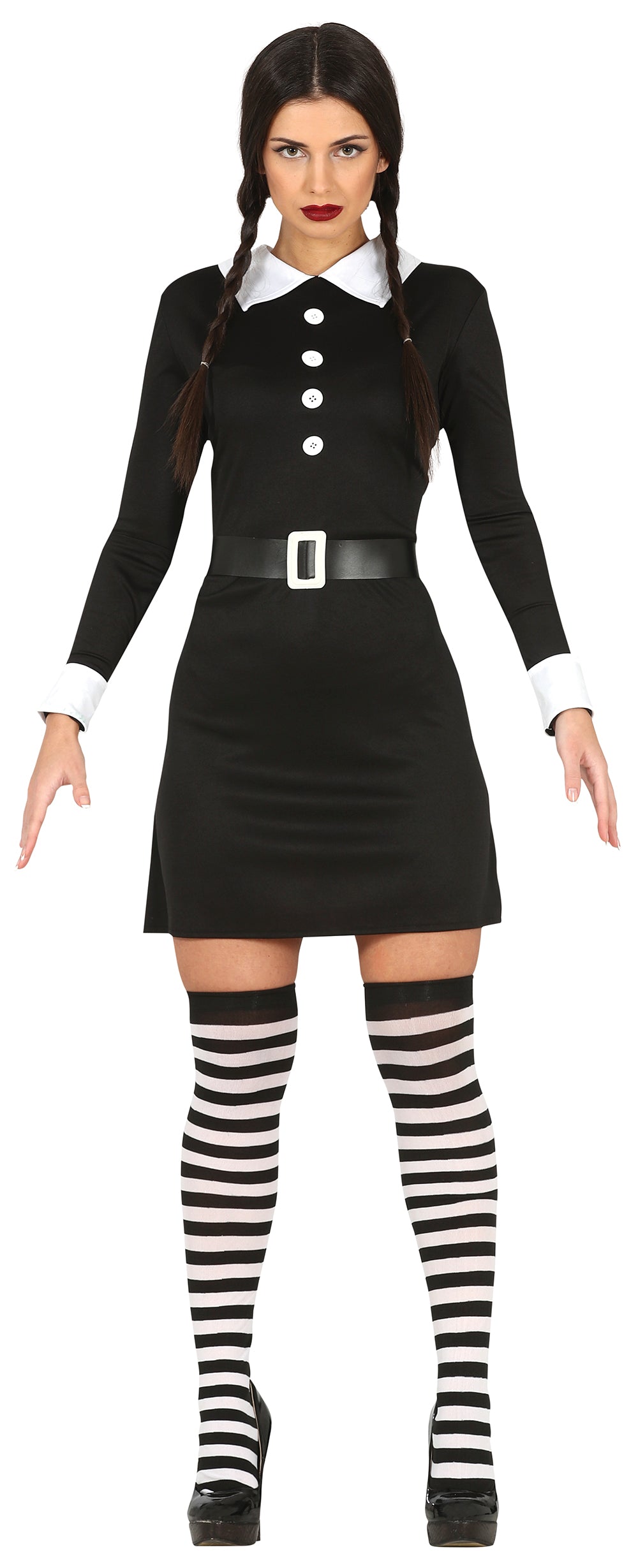 GP79598 – Halloween Hexen-Abenteuer Gothic Style – Größe: 36 - 38 (S) – Farbe: Schwarz