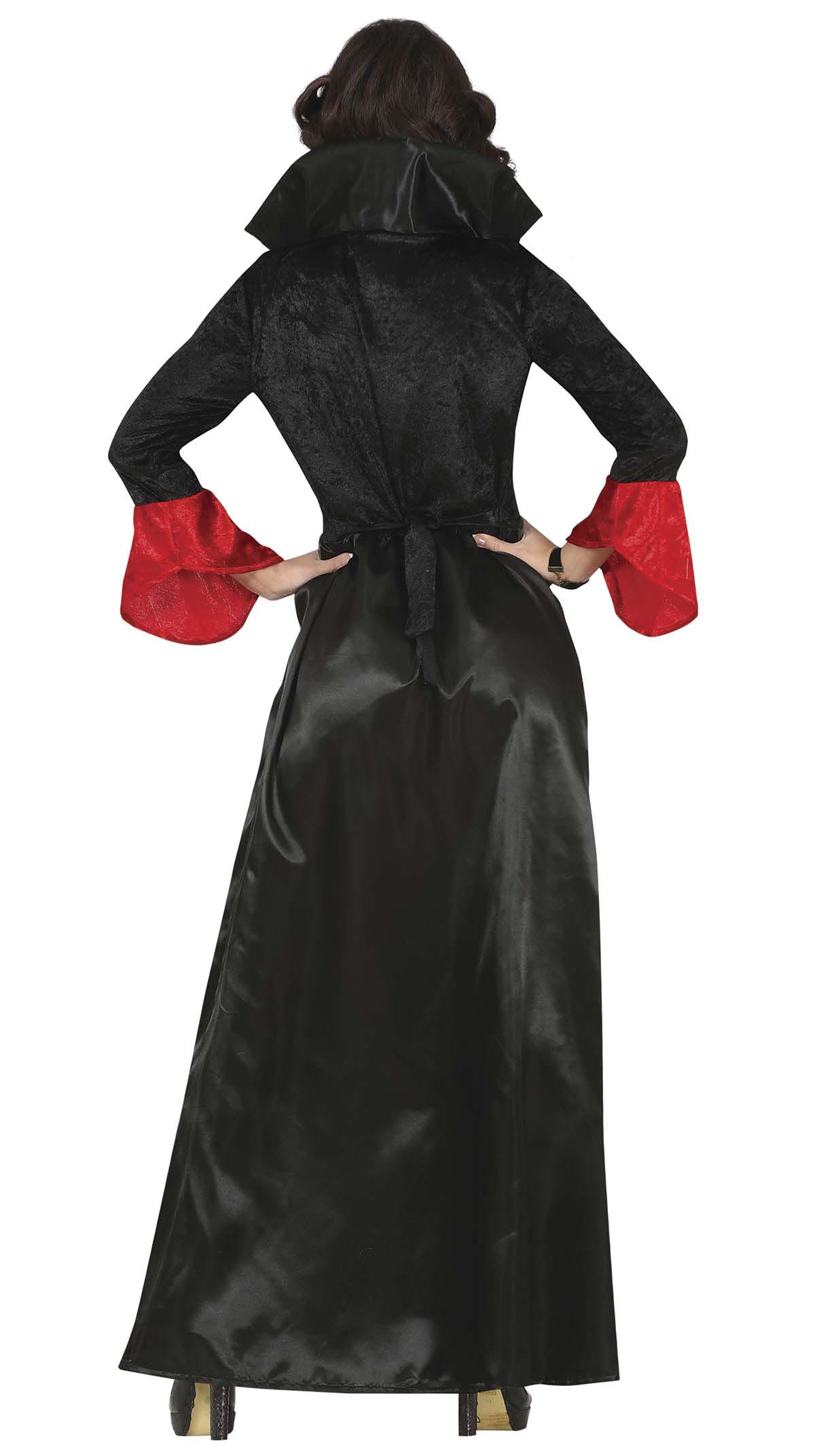 GP79604 – Vampir Königin Halloween Kostüm – Größe: 36 - 38 (S) – Farbe: Rot