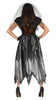 GP79607 – Gespenst Halloween Braut Outfit – Größe: 38 - 40 (M) – Farbe: Schwarz
