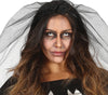 GP79607 – Gespenst Halloween Braut Outfit – Größe: 42 - 44 (L) – Farbe: Schwarz