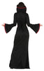 GP79609 – Vampir Königin Kleid Elegantes Kostüm – Größe: 38 - 40 (M) – Farbe: Schwarz