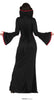 GP79609 – Vampir Königin Kleid Elegantes Kostüm – Größe: 42 - 44 (L) – Farbe: Schwarz