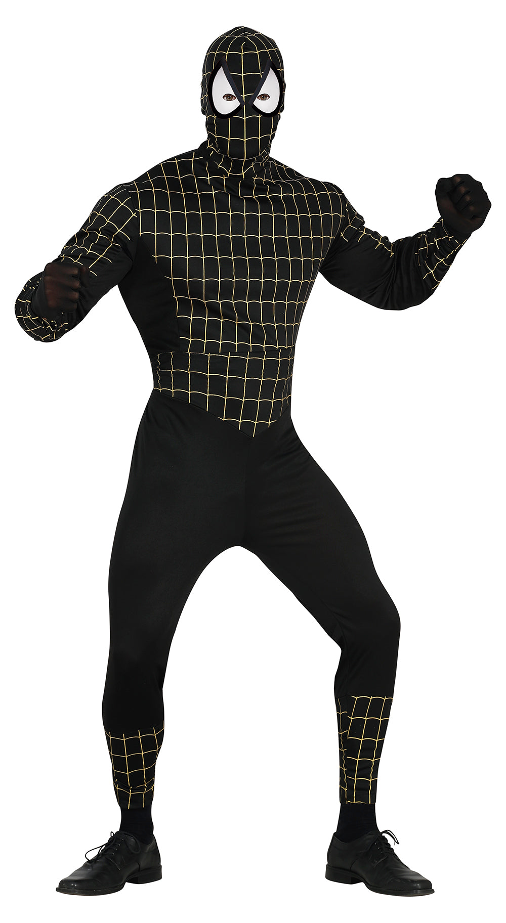 GP79620 – Superheld Abenteuerfigur Kapuze – Größe: 48 - 50 (M) – Farbe: Schwarz