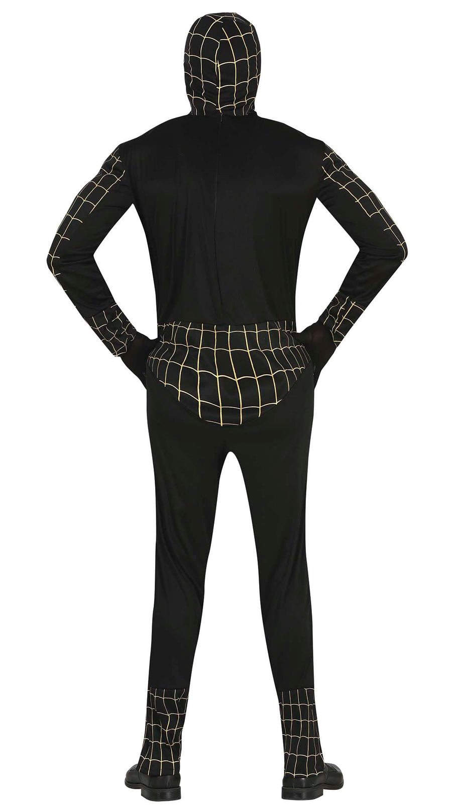 GP79620 – Superheld Abenteuerfigur Kapuze – Größe: 48 - 50 (M) – Farbe: Schwarz, Ansicht 2