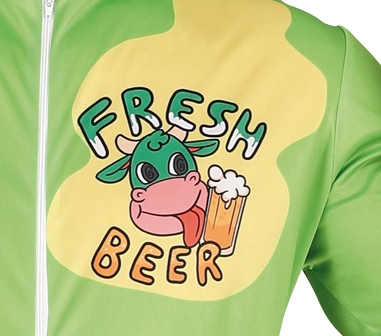 GP79624 – Kuh Bier Jumpsuit Junggesellenabschied – Größe: 52 - 54 (L) – Farbe: Grün