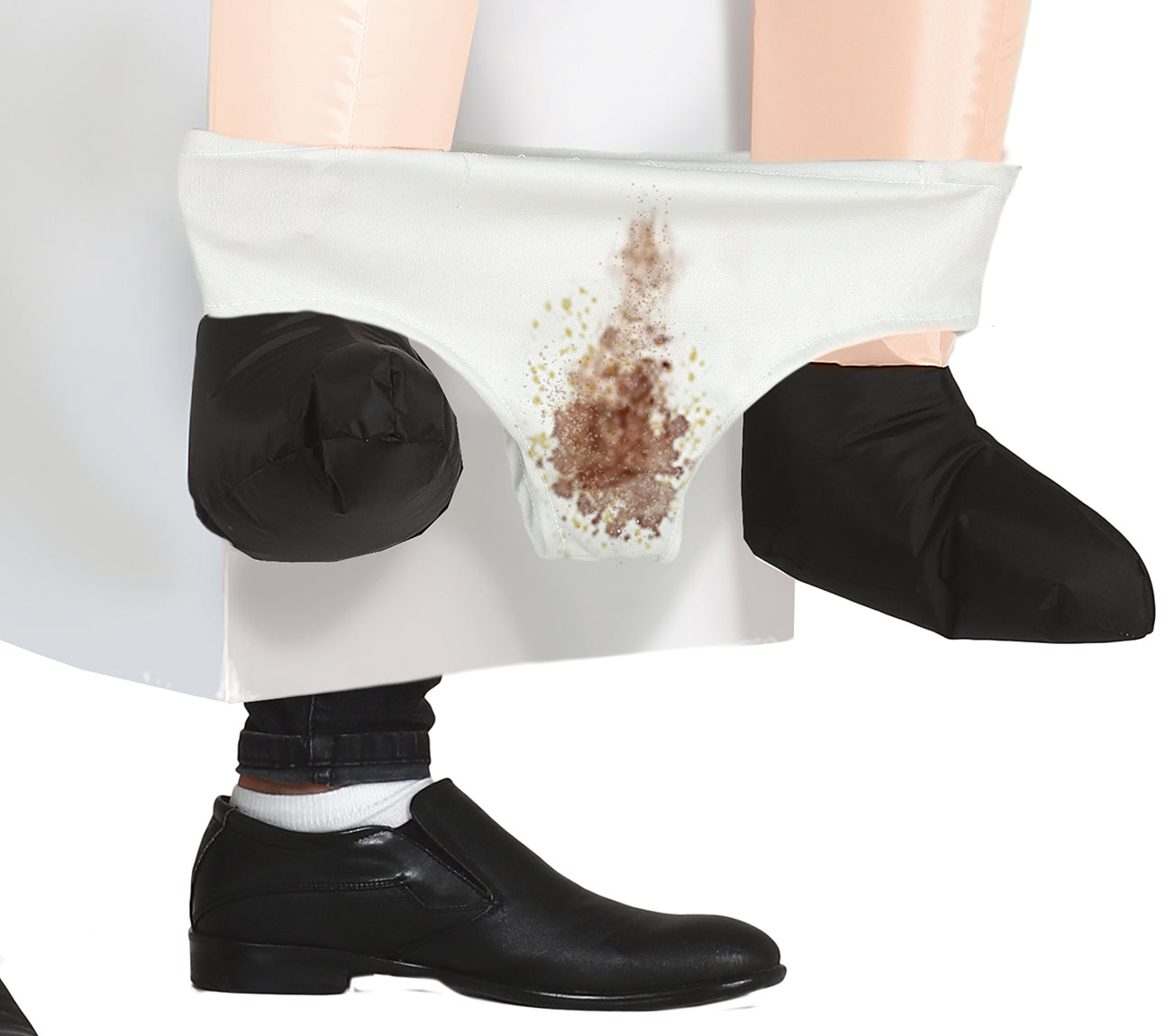 GP79635 – Junggesellenabschied Klo Kostüm Spaß – Größe: 52 - 54 (L) – Farbe: Weiß