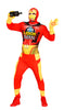 GP79637 – Superheld Comicmaskottchen Party Outfit – Größe: 48 - 50 (M) – Farbe: Rot