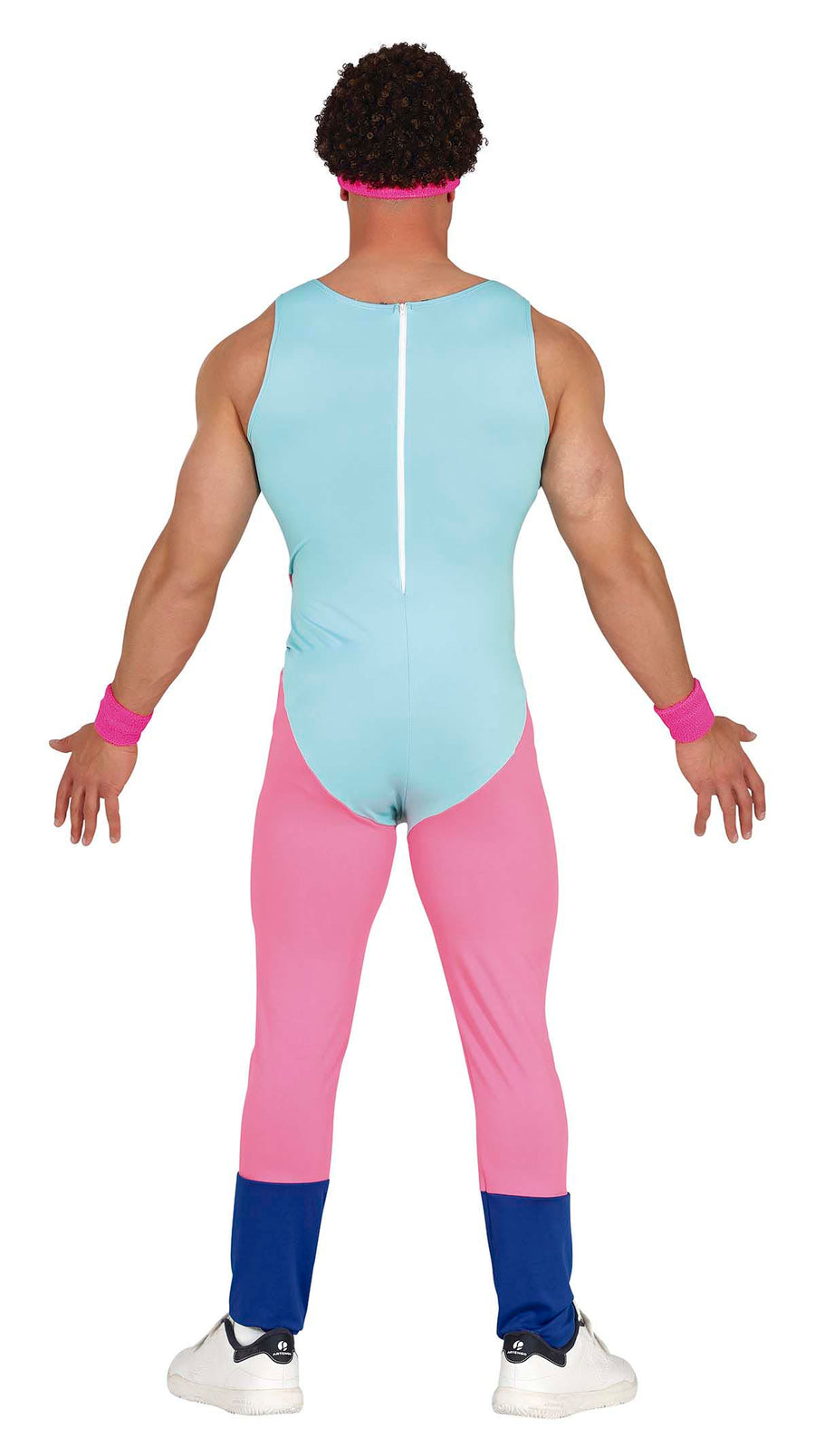 GP79642 – Sport Retro 80s Fun Outfit Gym Neon – Größe: 48 - 50 (M) – Farbe: Blau, Ansicht 2