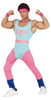 GP79642 – Sport Retro 80s Fun Outfit Gym Neon – Größe: 52 - 54 (L) – Farbe: Blau