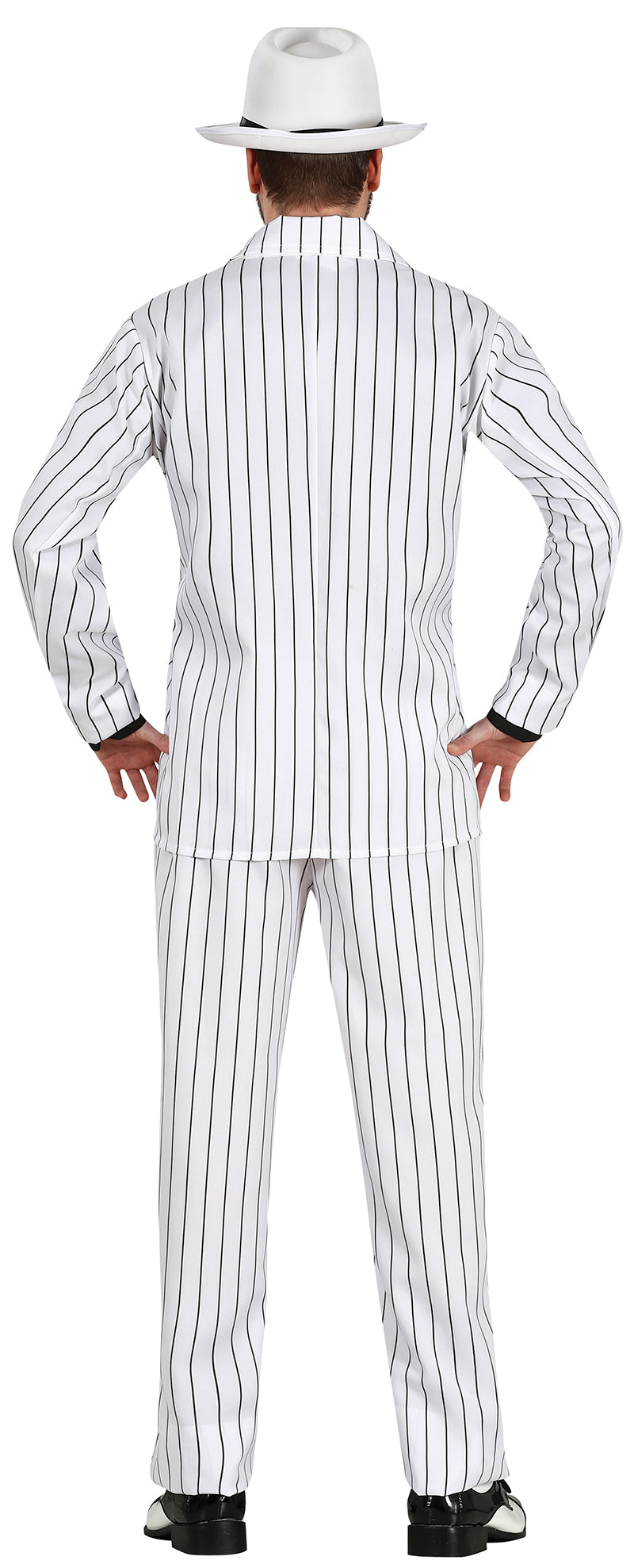 GP79649 – Twenties Gangster Look Karneval – Größe: 48 - 50 (M) – Farbe: Weiß