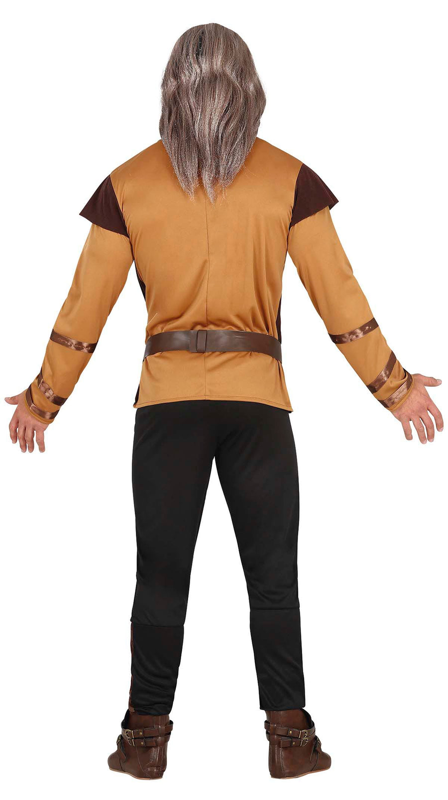 GP79651 – Wikinger Krieger Kostüm Tunika Gürtel – Größe: 48 - 50 (M) – Farbe: Braun, Ansicht 2