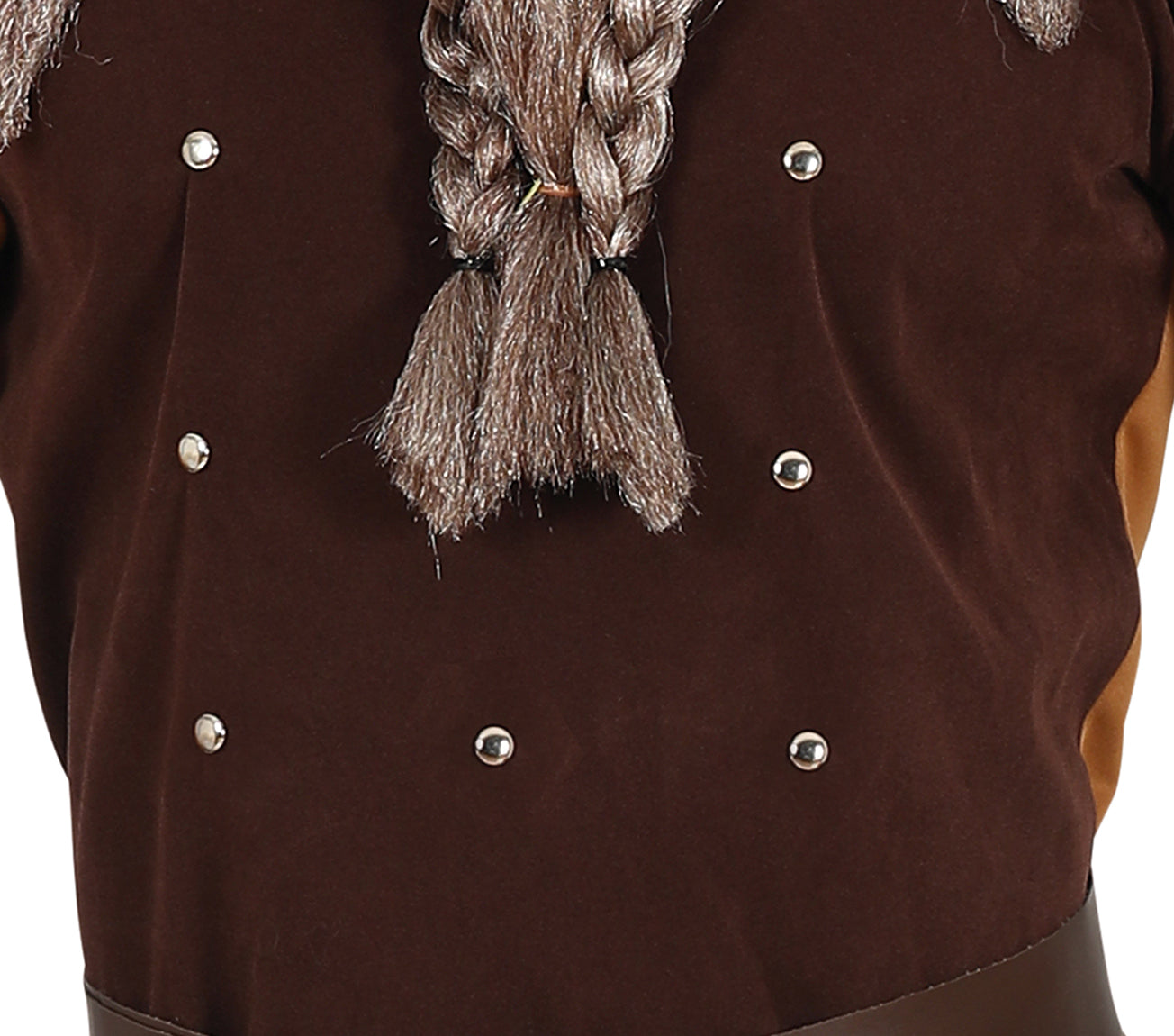 GP79651 – Wikinger Krieger Kostüm Tunika Gürtel – Größe: 48 - 50 (M) – Farbe: Braun
