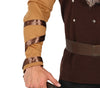 GP79651 – Wikinger Krieger Kostüm Tunika Gürtel – Größe: 52 - 54 (L) – Farbe: Braun