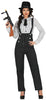 GP79657 – Gangster 20s Mafia Anzug Kostüm Karneval – Größe: 42 - 44 (L) – Farbe: Schwarz