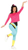 GP79660 – 80S Aerobic Anzug Aktiv – Größe: 38 - 40 (M), 44 - 46 (XL) – Farbe: Pink