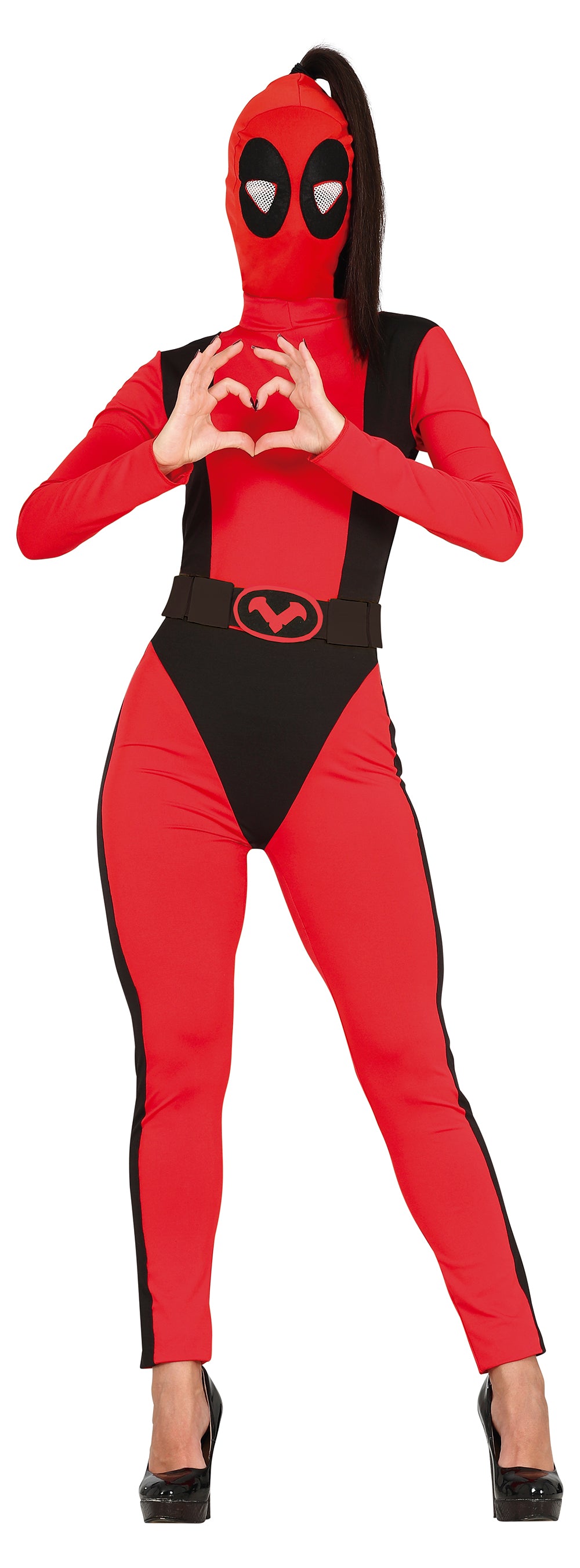 GP79669 – Abenteuerhelden-Outfit Rote Maske – Größe: 42 - 44 (L) – Farbe: Rot