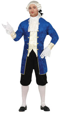 Marquis Kostüm für Herren blau mit Jabot