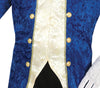 GP79677 – Marquisen Kostüm Rokoko Karneval – Größe: 48 - 50 (M), 54 - 56 (XL) – Farbe: Blau