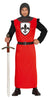 GP79691 – Ritterkostüm Mittelalter Karneval – Größe: 48 - 50 (M) – Farbe: Rot